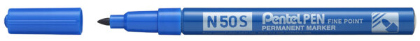 Pentel Marqueur permanent N50S, pointe ogive fine, bleu