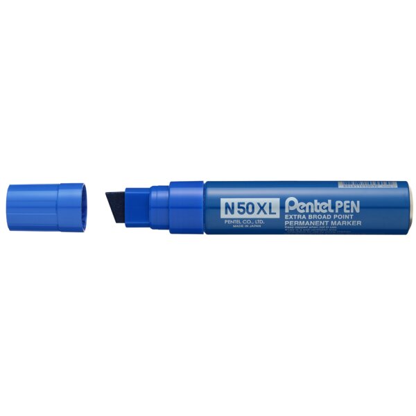 Pentel Marqueur permanent N50XL, pointe biseautée, noir