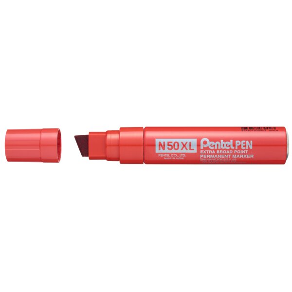 Pentel Marqueur permanent N50XL, pointe biseautée, noir