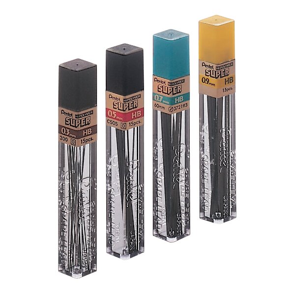 Pentel Druckbleistift-Mine HI-POLYMER SUPER, Härtegrad: HB