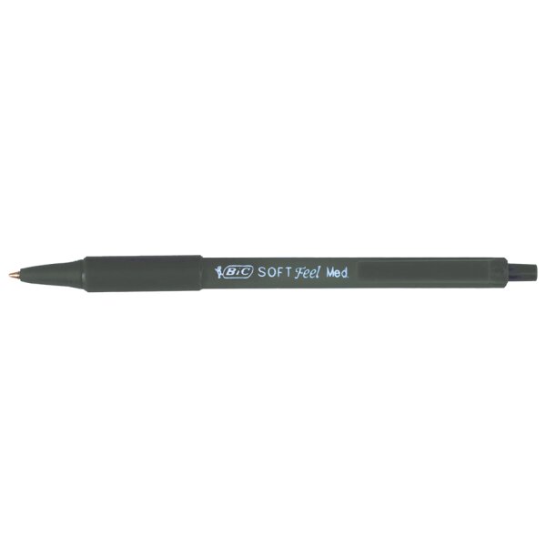 BIC Druckkugelschreiber Soft Feel Clic Grip, schwarz