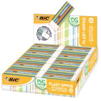 BIC Gomme en plastique Plast-Office, présentoir de...