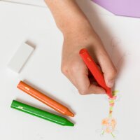 BIC Crayon de cire Plastidecor Triangle, garniture scolaire