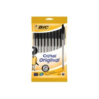 BIC Stylo à bille Cristal 830864 noir, 10 pcs.