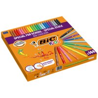 BIC KIDS Fasermaler Kid Couleur medium, 144er Klassenpackung