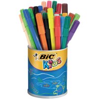 BIC KIDS Fasermaler Visa, 36er Runddose