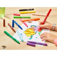 BIC KIDS Fasermaler Visacolor XL, 144er Kartonbox