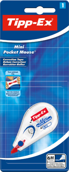 Tipp-Ex Ruban correcteur Mini Pocket Mouse, blister