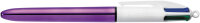BIC Druckkugelschreiber 4 Colours Shine, 0,32 mm, violett