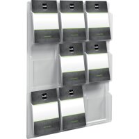 helit Porte-brochures mural the clearly, transparent