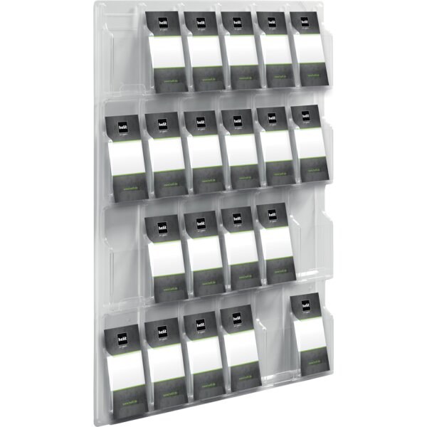 helit Wanddisplay "the clearly", 24 x 1 3 DIN A4 hoch