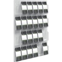 helit Wanddisplay "the clearly", 12 x 1 3 DIN...