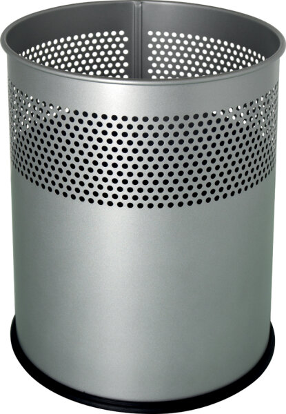 helit Corbeille à papier the dot, 15 L, gris aluminium