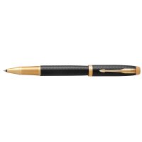 PARKER Stylo roller IM PREMIUM Noir et Doré G.T.