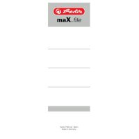 herlitz Ordnerrücken-Etikett maX.file, 60 x 190 mm,...