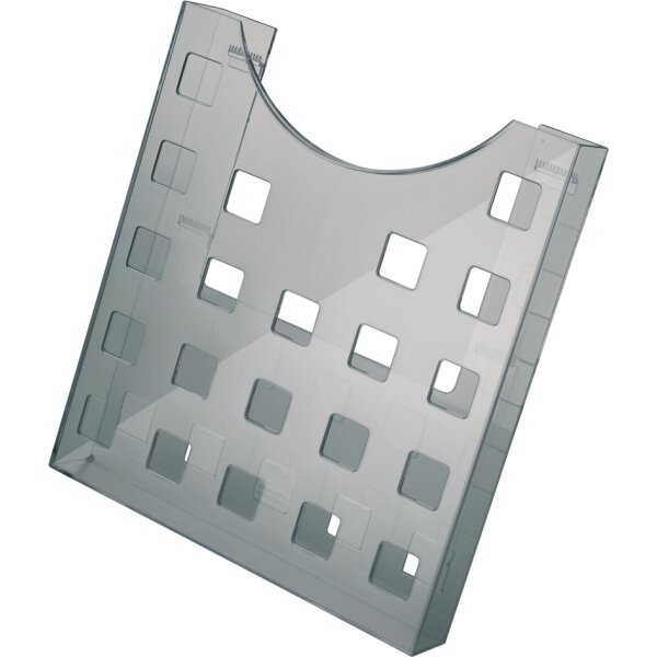 helit Porte-brochures the grid, A4, gris-transparent