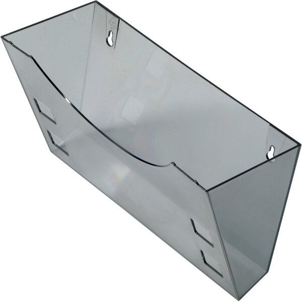 helit Porte-brochures the grid, A4, gris-transparent