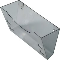 helit Porte-brochures the grid, A5/2x A6, gris transparent