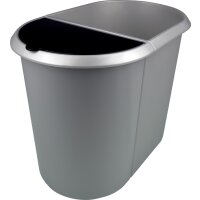 helit Corbeille à papier the double, oval, PE,...
