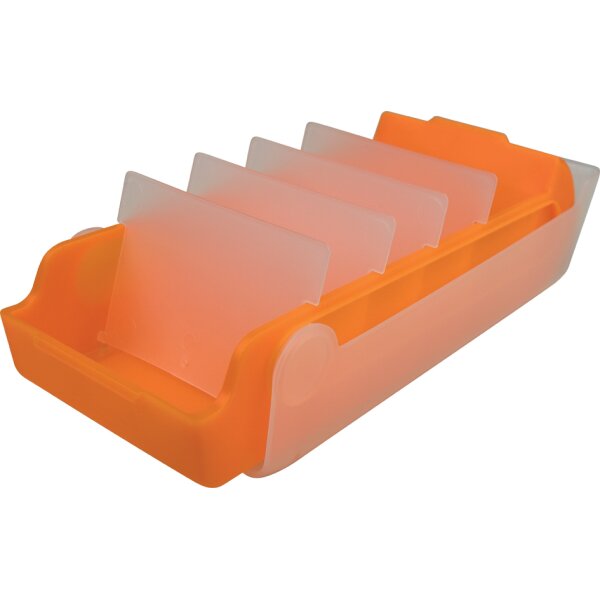 helit Lernkartei "the beebox", A8, orange-transluzent