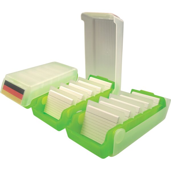 helit Lernkartei "the beebox", A8, orange-transluzent