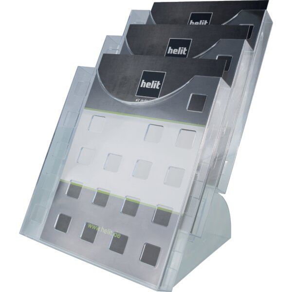 helit Porte-brochures de table the step grid, transparent