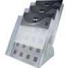 helit 3er Tisch-Prospekthalter "the step grid", DIN A4 hoch