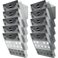 helit Porte-brochures mural the grid wall gris transparent