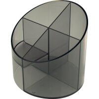 helit Pot multifonction the cross, 4 compartiments, gris