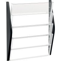 helit 4er Wand-Prospekthalter "the arc", DIN A3...