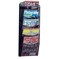 helit Porte-brochures mural the news network, noir