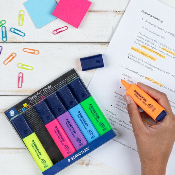 STAEDTLER Textmarker "Textsurfer classic", 4er Etui