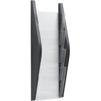 helit Porte-brochures mural the arc, A5 portrait, argent