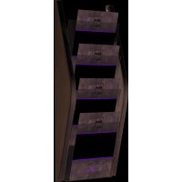 helit 4er Wand-Prospekthalter "the arc", DIN A5...
