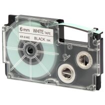 CASIO XR Schriftbandkassette, schwarz auf weiss, 18 mm 8 m