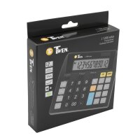 TWEN Calculatrice de bureau J-1200 solar, 12 carac.