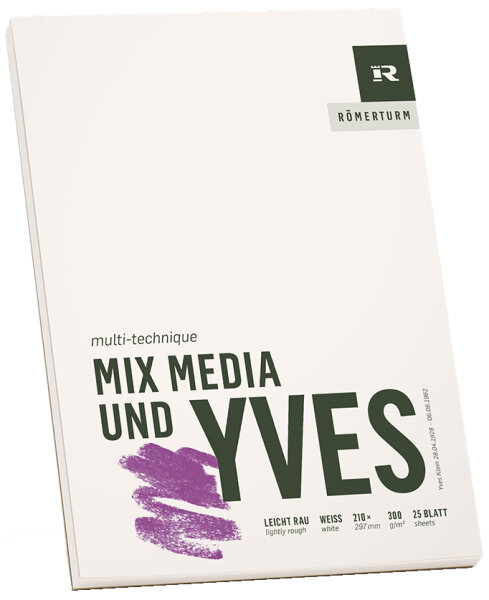 RÖMERTURM Künstlerblock "MIX MEDIA UND YVES", DIN A5