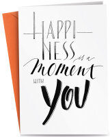RÖMERTURM Grusskarte "HAPPINESS is a moment...