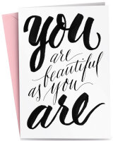 RÖMERTURM Grusskarte "YOU are BEAUTIFUL as YOU...