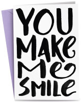RÖMERTURM Grusskarte "YOU make me SMILE"