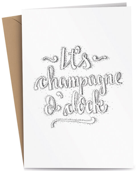 RÖMERTURM Carte de voeux Its Champagne oclock
