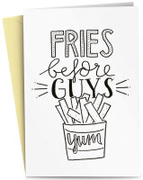 RÖMERTURM Grusskarte "Fries before guys"
