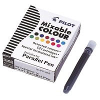 PILOT Cartouches dencre pour stylo Parallel Pen, assorti