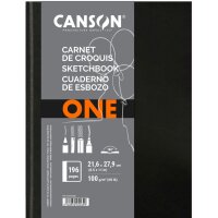 CANSON Carnet de dessin ARTBOOK ONE, 279 x 356 mm, noir