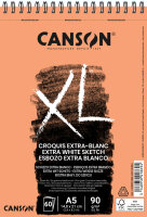 CANSON Bloc croquis et études XL EXTRA BLANC, A5