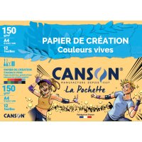 CANSON Tonpapier in Sammelmappe, DIN A4, 150 g qm