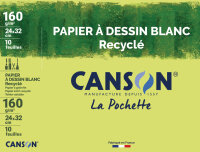 CANSON Zeichenpapier Recycling, weiss, 240 x 320 mm, 160...