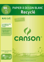 CANSON Bloc de papier à dessin recyclé, A4,...