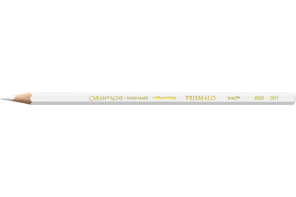 CARAN DACHE Crayon de couleur Prismalo 3mm 999.001 blanc