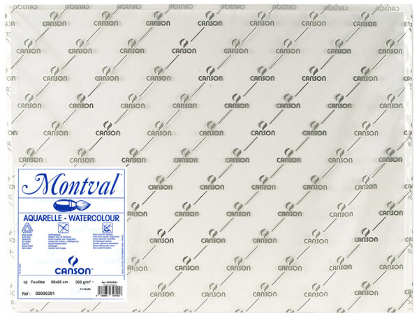 CANSON Papier à dessin Montval, 300 g/m2, 500 x 650 mm